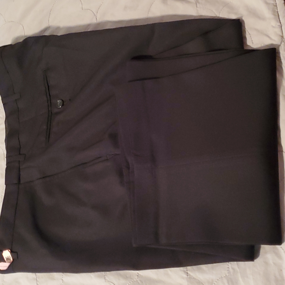 Men's Dress Pants, Haggar Black Label, 36x32, Black